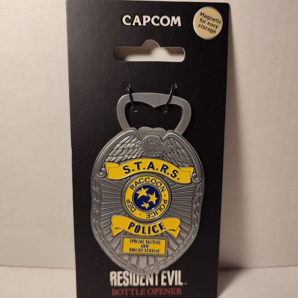 Resident Evil Police Badge Metal Bottle Opener Heavy Duty Official Collectible - Picture 1 of 2